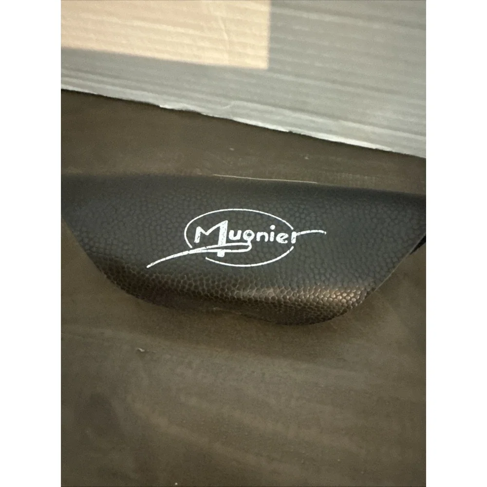 Mugnier Sports Athletic Shield Wrap Sunglasses Black Carbon Fiber France Blue